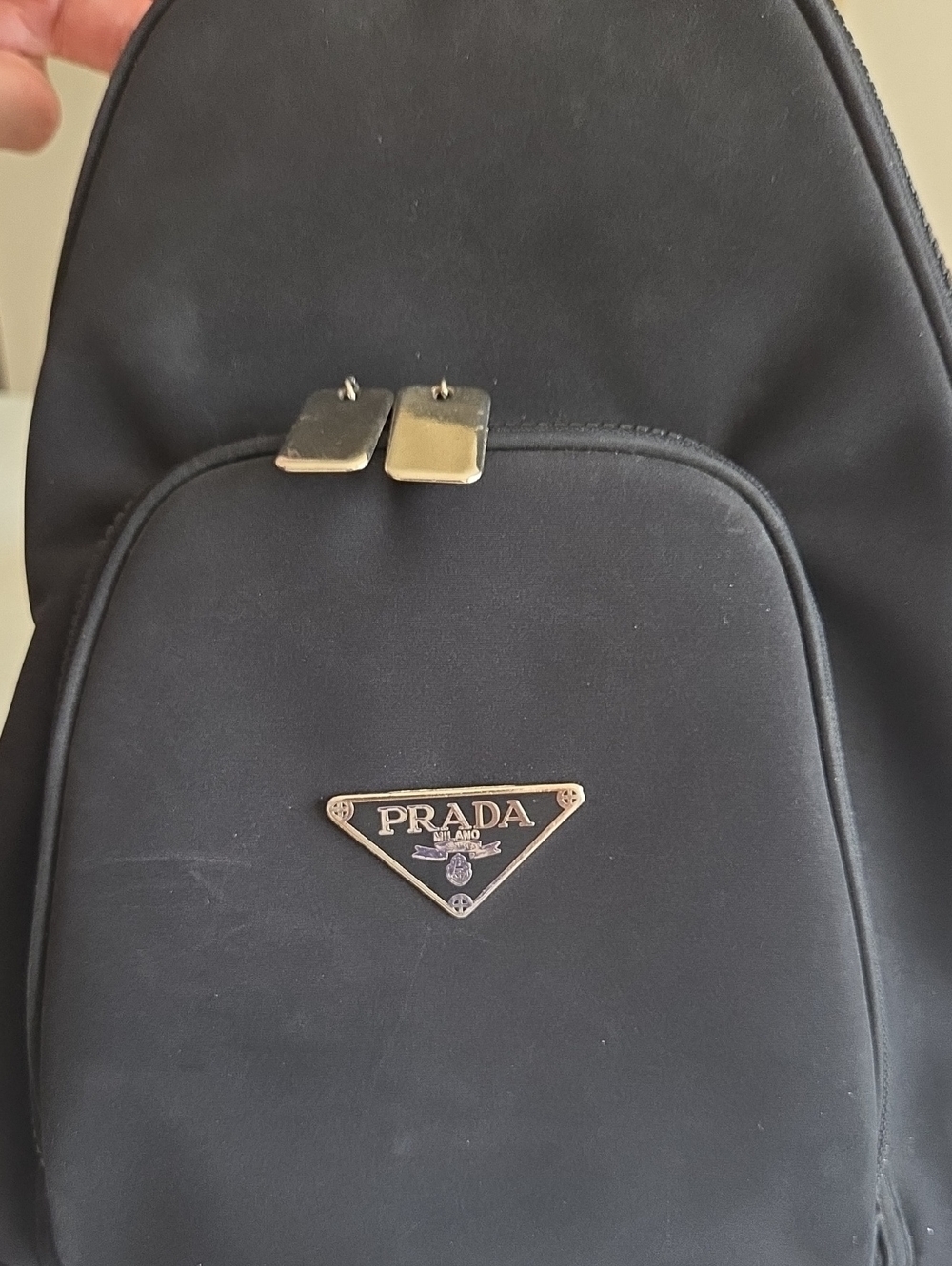 Black Nylon Backpack